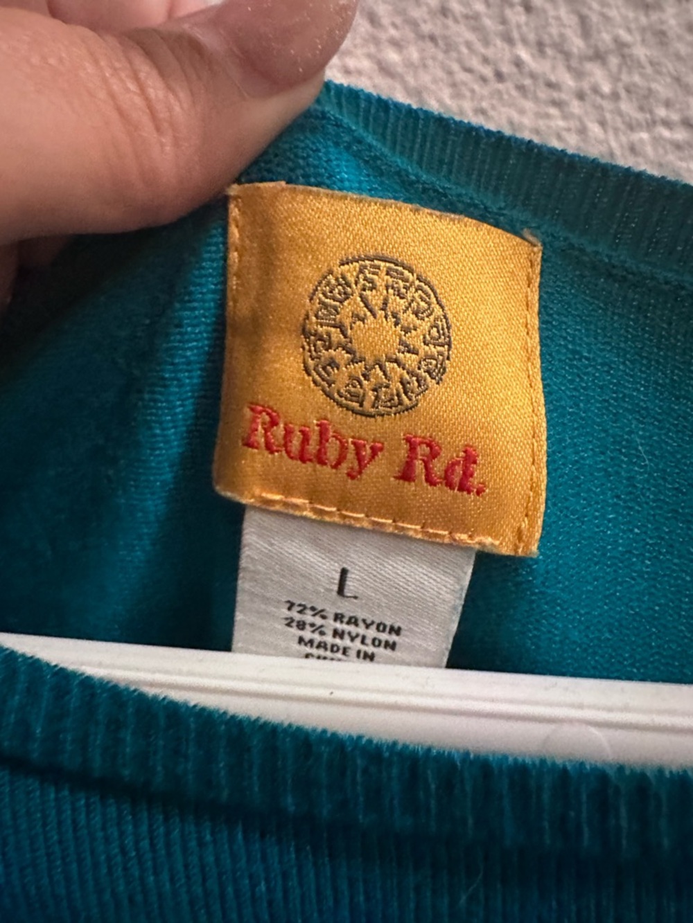 Ruby Rd. Teal top!! - Picture 5 of 5
